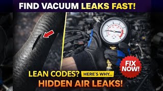 How to Find Vacuum Leaks Fast Smoke Test, Spray Test, Stethoscope & Boost Leak Test