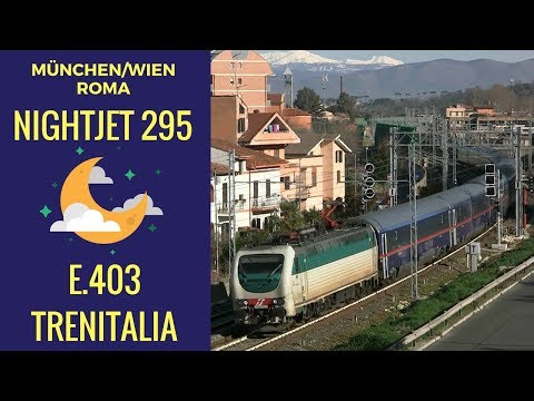 E.403 with NightJet 295 running in Monterotondo