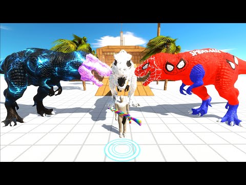 FPS DEATH RUN vs DC T-REX TEAM - Animal Revolt Battle Simulator