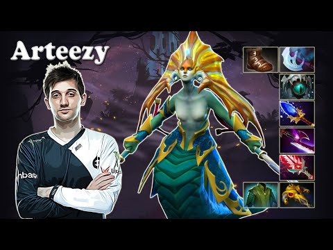 Arteezy - Naga Siren Safelane | Dota 2 7.30e Gameplay