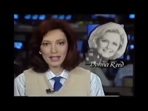 Donna Reed:  News Report of Her Death - January 14, 1986