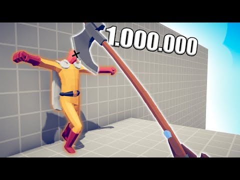 1.000.000 DAMAGE AXE 1 vs 1 TOURNAMENT - TABS | Totally Accurate Battle Simulator 2023