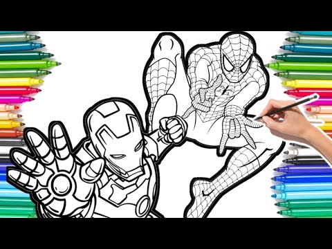 Spiderman vs Ironman Coloring Pages/រៀនផាត់រូប/Cartoon - On & On (feat. Daniel Levi) [NCS Release]