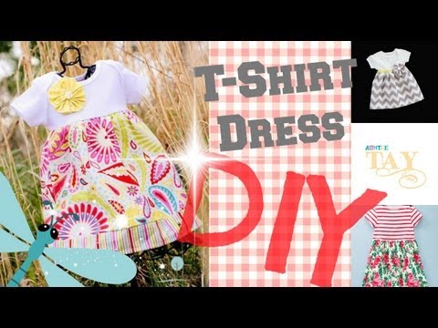 DIY Easy T-Shirt Dress 2 Minute Tutorials