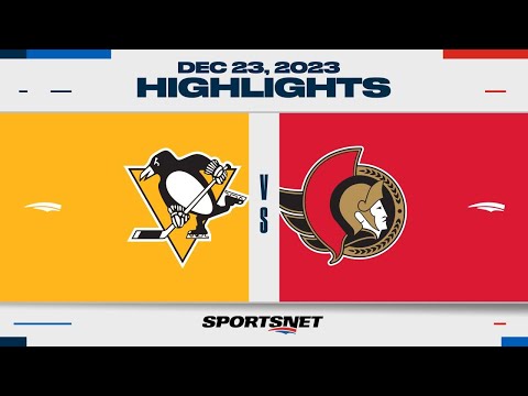 NHL Highlights | Penguins vs. Senators - December 23, 2023