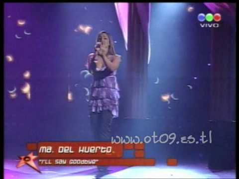 Operacion Triunfo 2009: Gala 12 - M. del Huerto: I'll say goodbye