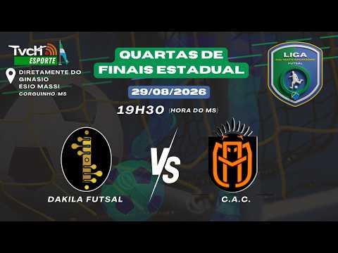 Liga MS de Futsal 2026 | Fase Estadual | Quartas de finais| Corguinho/MS | TVCH ESPORTE