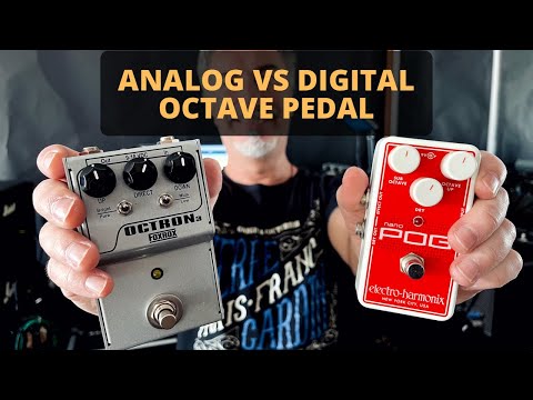 Analog vs Digital octave pedal (Foxrox Octron 3 & EHX Nano POG)