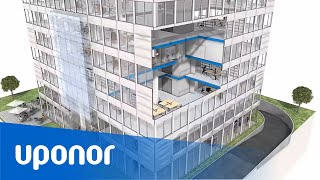 Uponor Trinkwasserinstallation im Bürogebäude