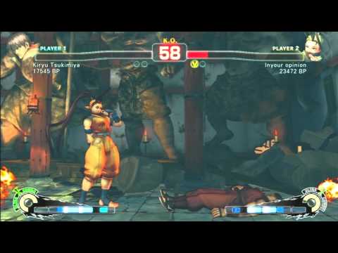 SSF4 Rank Match  Kiryu Tsukimiya (GY)  vs  Inyour opinion (IB)