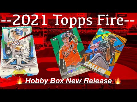 Topps 🔥 Fire 🔥 MLB Baseball Cards 2021 Hobby Box ⚾ New Release, first look! -2 Rookie Autos!-