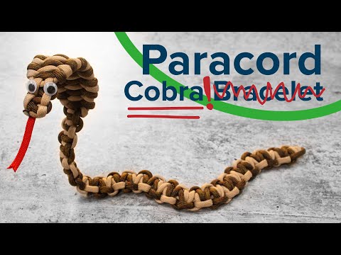 Wie man eine Paracord-Kobra macht. . . Schlange
