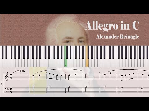 Allegro in C - Alexander Reinagle | Sheet Music for Piano
