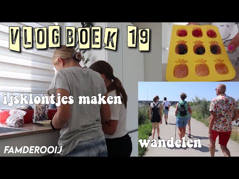 iJKLONTJES MAKEN 🧊 & WANDELEN 🚶🏽‍♀️ || vlogboek 19 || famderooij