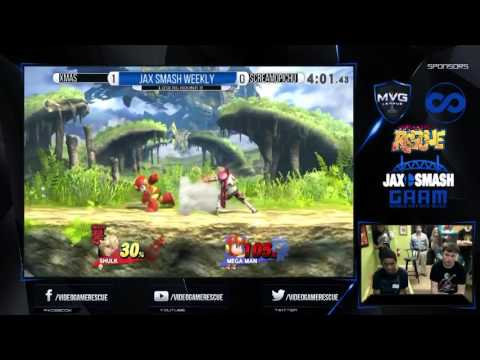 Jax Smash Weekly 3/10/16 - Xmas(Shulk) Vs. Jaq(Megaman) LS