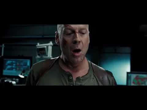Live free or Die Hard 2007  John fights with Mai scene