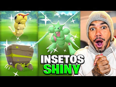 INSETOS SHINYS ESPALHADOS PELO O MAPA - POKÉMON GO | Cris |