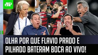 ‘Você está falando isso porque o Flamengo é o amor da sua vida’: Flavio e Pilhado batem boca