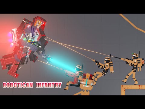 NEW! ROBOTICAN INFANTRY in People Playground - People Playground 1.21.3