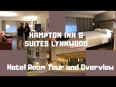 Hampton Inn and Suites Full Hotel Tour and Review! - Room tour, Breakfast, Pool, Social hour