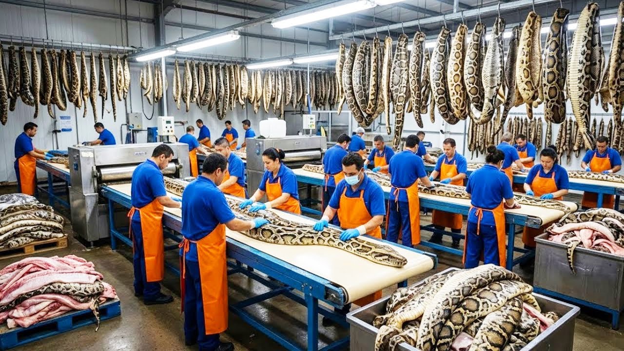 من سمٍّ قاتل إلى قطعة فاخرة بـ10,000 دولار… رحلة مذهلة داخل مصنع لا يرحم