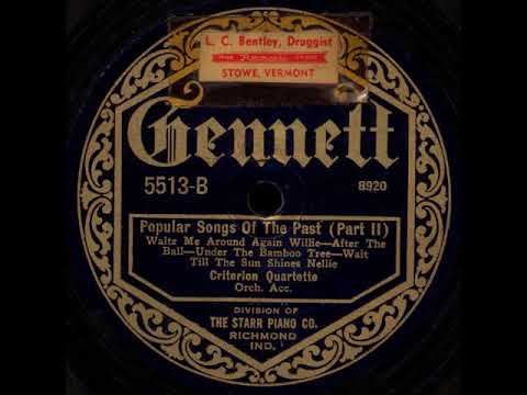 Popular Songs of the Past (Part II) ~ Criterion Quartette (1924)