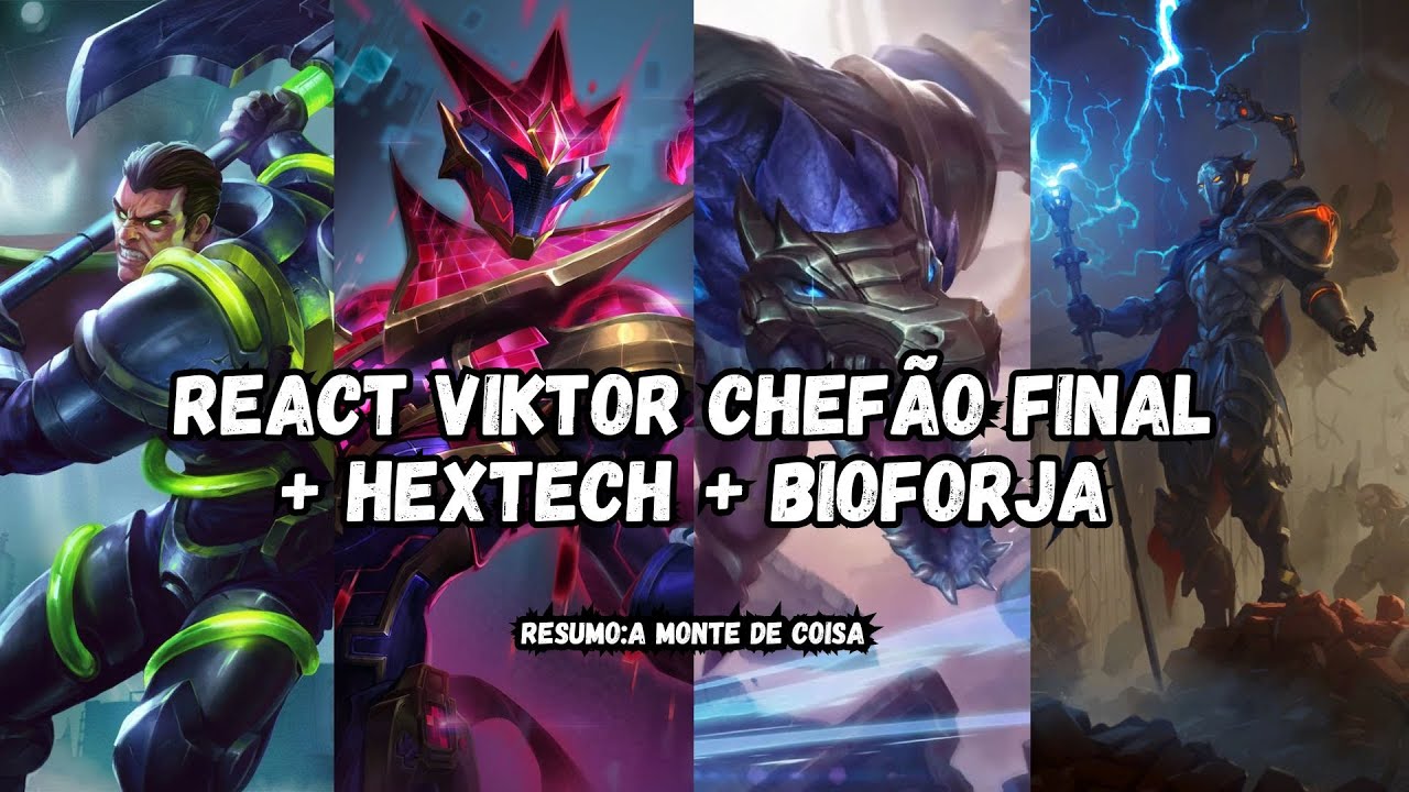 REACT SKIN CHEFÃO FINAL VIKTOR + MONTE DE COISA PRO WILD RIFT