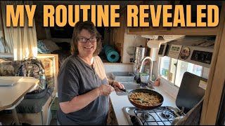 Truck Camper Daily Routine | Cooking, Cleaning & Chores