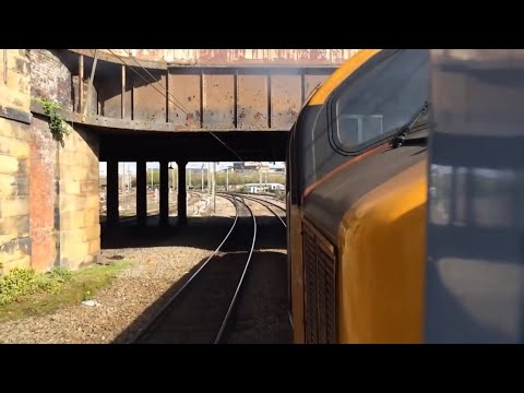 37401 erupts out of Preston 4 May 2016. Loudest thrash I've ever heard! Pulling 4 coaches & 37716