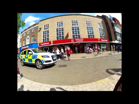 Skilly Skillz performing at Peterborough City Centre
