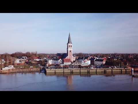 Sint-Amands, Belgium by drone (4K)