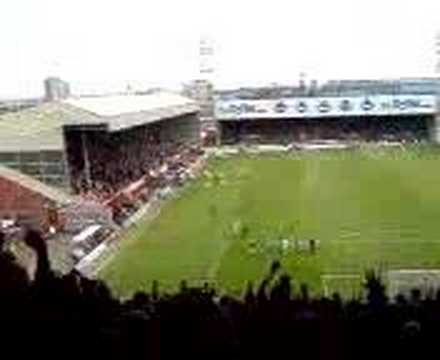 St Mirren FC fans and players