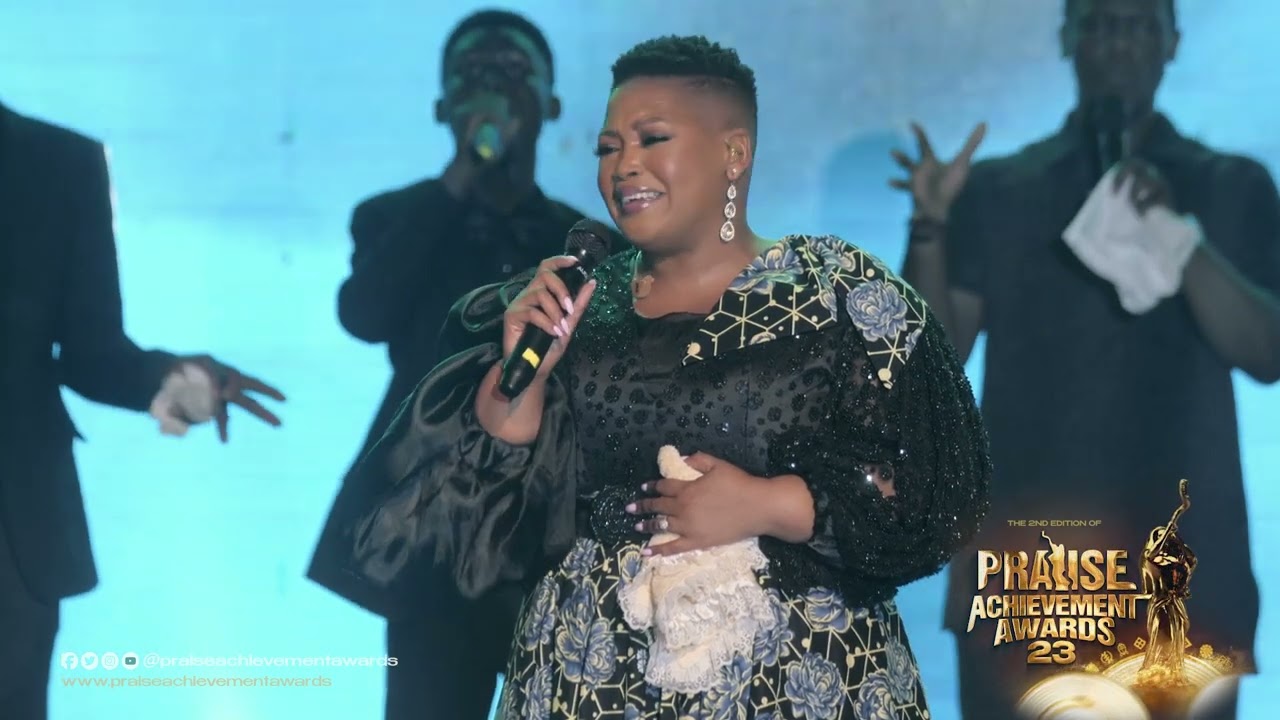Queen of African Gospel Ntokozo Mbambo ministering powerfully at Praise Achievement Awards 23