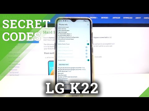 Secret Codes for LG K22 – IMEI Status / Testing Menu  / Hidden Mode
