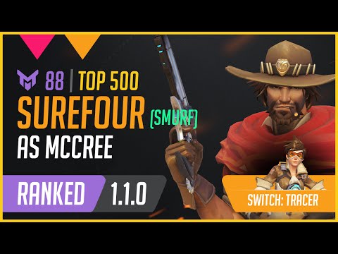 [0193][Rating:88][Top 500] Cloud9 Surefour as McCree and Tracer on Dorado Escort 1.1.0