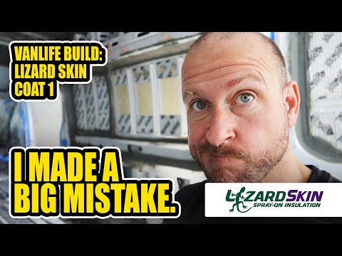 How to Spray Insulation in Vans | Big Mistake before Spraying LIZARD SKIN Sound Deadener