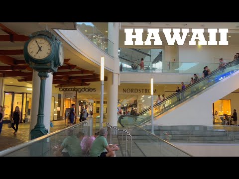 O MAIOR shopping ao ar livre do mundo: Caminhando pelo Ala Moana Center do Havaí