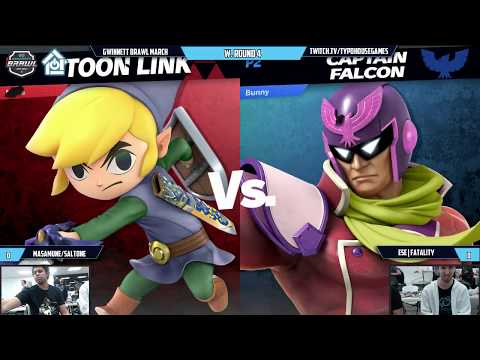 Gwinnett Brawl March 2019 -Masamune(Toon Link/Wolf) VS ESE| Fatality(Falcon)- W. Round 4