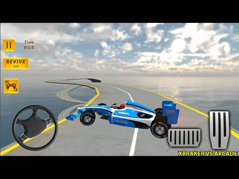 Impossible Blue Formula Ramp Car Stunts: 74, 75, 76, 77 Completed - Android Gameplay 3D