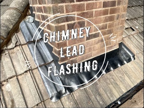 Replacing Chimney Lead Flashing, Soakers on Concrete Roof Tiles