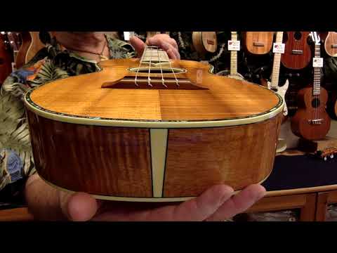 Maui Music Deluxe Mango Wood Shell Inlay TenorUkulele #5088 image 26