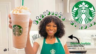 Making Starbucks Drinks at Home *former barista*