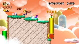 New Super Mario Bros. U -- Super Star Sunset Dash in Bouncy Cloud Boomerangs