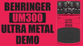 Video thumbnail for Behringer - UM300 Ultra Metal - Demo by Ryan Lutton