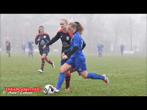 Voetbalsters Nieuw Roden in topper tegen SJO J.V. Oostenburg na zege steviger aan kop