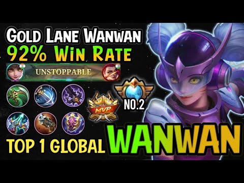 Wanwan Best Build And Emblem 2022!! 92% Win Rate Wanwan Top 1 Global - Mobile Legends