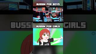 BUSSIN for Boys vs BUSSIN for Girls? | Geometry Dash 2.2 #shorts