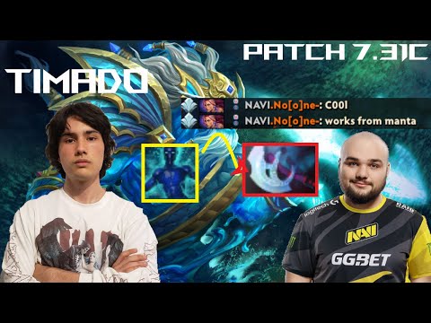 IS THIS NEW? Timado Morphling Ulti Anti Mage Manta Illusion Dota 2 Patch 7.31c
