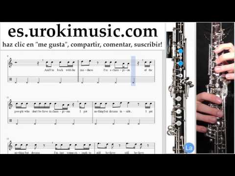 Tutorial de Oboe Fall Out Boy - Champion Clases Notas Parte#2 um-i927