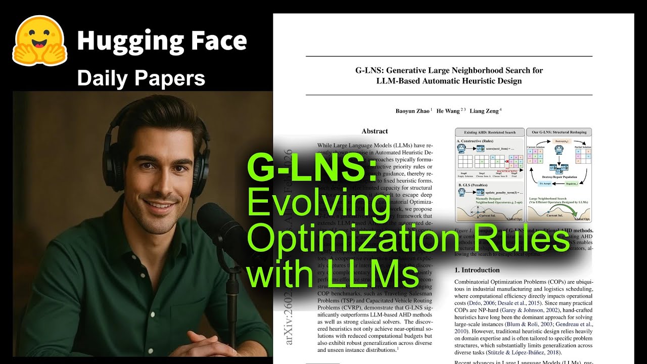G-LNS: Evolving Optimization Rules with LLMs